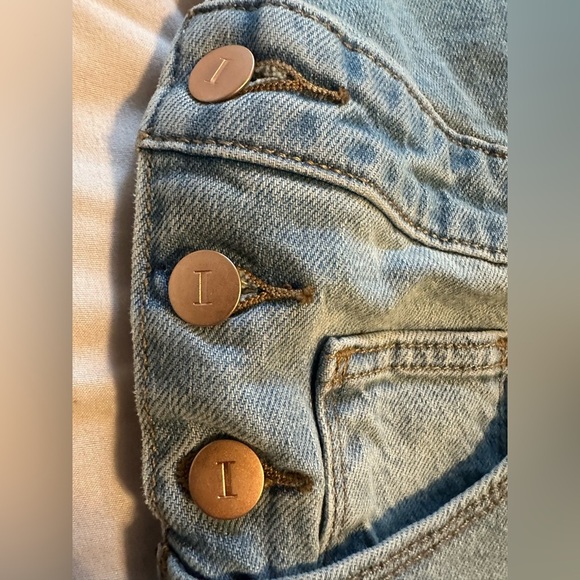 Isabel Maternity by Ingrid & Isabel Denim Overalls Size 12 NWT - Picture 6 of 10